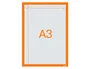 Nobo Marco Porta Anuncios Magnético Autoadhesivo DIN A3 Naranja Pack 2 Unidades