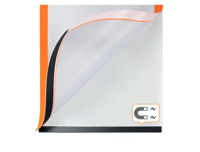 Nobo Marco Porta Anuncios Magnético Autoadhesivo DIN A3 Naranja Pack 2 Unidades
