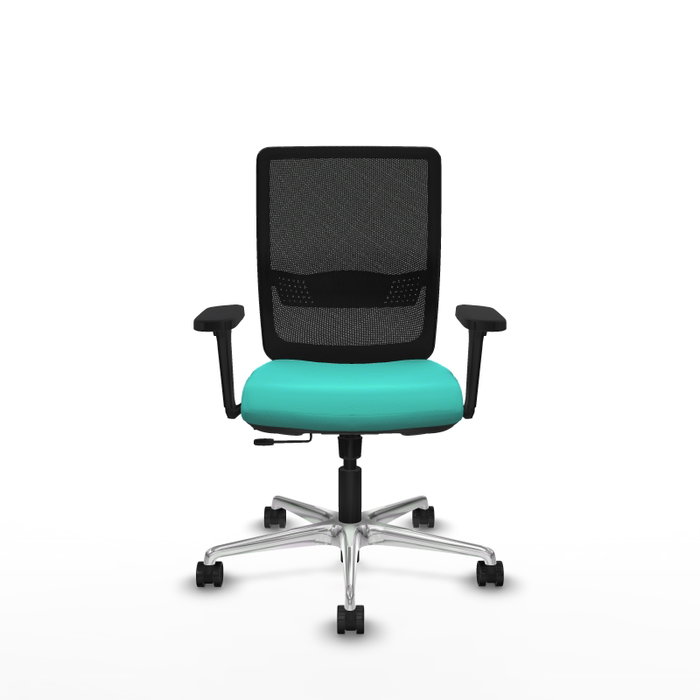 PIQUERAS Y CRESPO Silla de oficina Haches con mecanismo Sincro/Traslack, Turquesa y Negro PIQUERAS Y CRESPO Silla de oficina Haches con mecanismo Sincro/Traslack, Turquesa y Negro