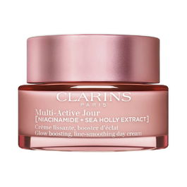 Clarins [Skin Charger Complex] MULTI-ACTIVE Crema de Día para Todo Tipo de Pieles, Tratamiento Antifatiga y Potenciador de Luminosidad 50 ml