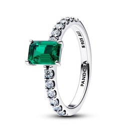 Anillo Mujer Pandora 194506C01-56 Plateado Verde 16