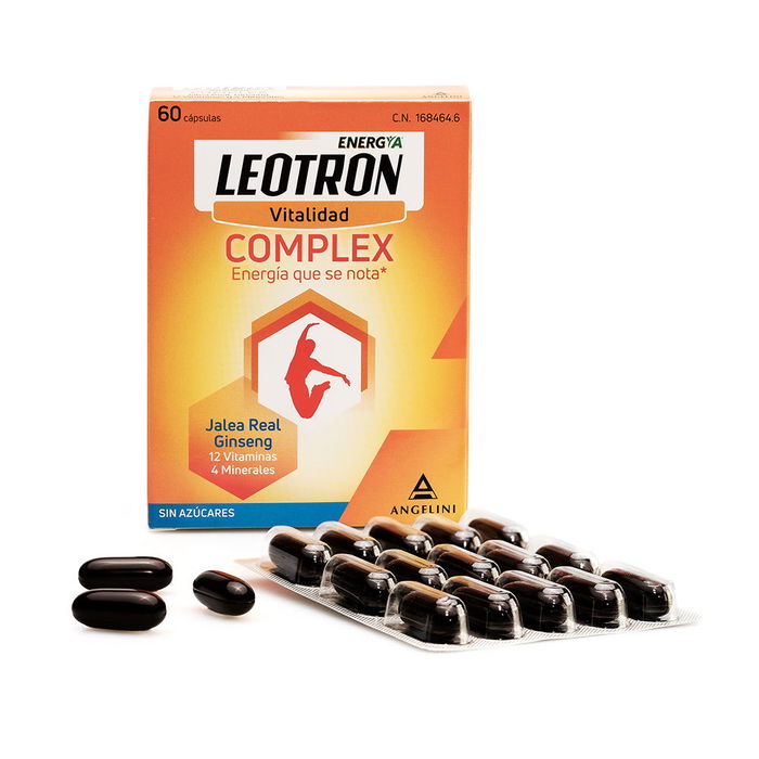 Leotron Complex Cápsulas 60u Jalea Real Ginseng 12 Vitaminas 4 Minerales