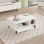 Hanah Home ON19-W Conjunto Muebles Salón Blanco Soporte TV 160cm Mesa Centro 90cm