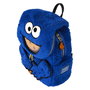 Loungefly Mochila Peluche Cookie Monster Barrio Sésamo con Monedero Extraíble, 22,86x11,43x26,67cm, Felpa y Cuero Vegano