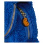 Loungefly Mochila Peluche Cookie Monster Barrio Sésamo con Monedero Extraíble, 22,86x11,43x26,67cm, Felpa y Cuero Vegano
