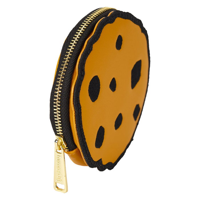 Loungefly Mochila Peluche Cookie Monster Barrio Sésamo con Monedero Extraíble, 22,86x11,43x26,67cm, Felpa y Cuero Vegano