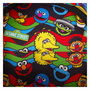 Loungefly Mochila Peluche Cookie Monster Barrio Sésamo con Monedero Extraíble, 22,86x11,43x26,67cm, Felpa y Cuero Vegano