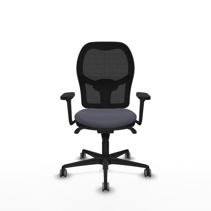 PIQUERAS Y CRESPO Silla de oficina Jorquera con mecanismo Sincro, Gris oscuro y Negro PIQUERAS Y CRESPO Silla de oficina Jorquera con mecanismo Sincro, Gris oscuro y Negro