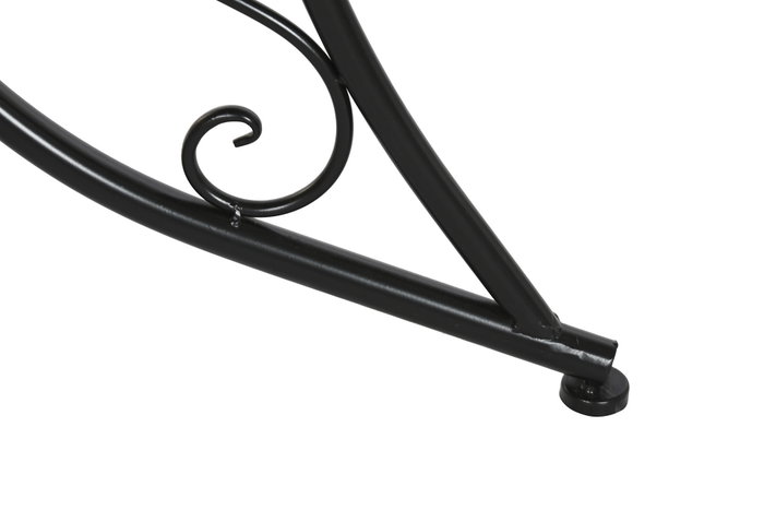 DKD Home Decor Mesa Redonda de Comedor en Metal y Cerámica Negro DKD Home Decor Mesa Redonda de Comedor en Metal y Cerámica Negro