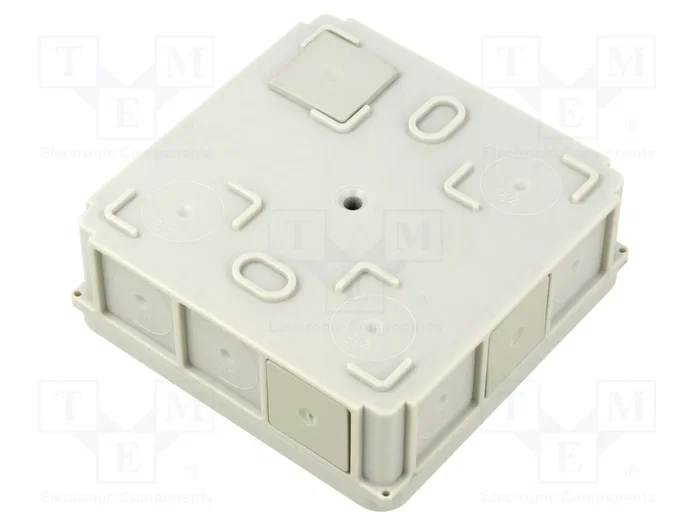SIMET Caja de conexiones de poliestireno gris IP55 90x90x37mm SIMET Caja de conexiones de poliestireno gris IP55 90x90x37mm