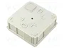 SIMET Caja de conexiones de poliestireno gris IP55 90x90x37mm