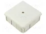 SIMET Caja de conexiones de poliestireno gris IP55 90x90x37mm