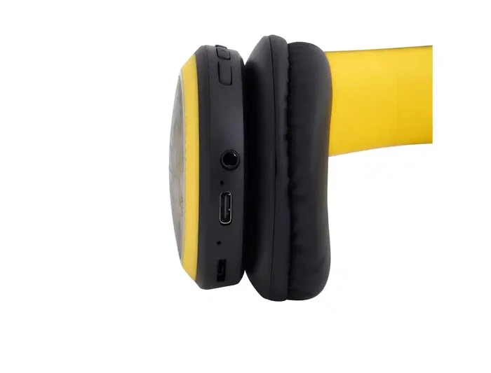 Wondee Auricular Bluetooth Batman con LED y Micrófono, Diseño 2 en 1, Bluetooth 5.0, 4h de Autonomía, Batlogo