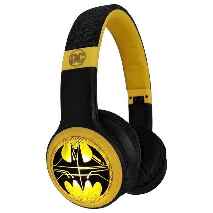 Wondee Auricular Batman Bluetooth con LED y micrófono Wondee Auricular Batman Bluetooth con LED y micrófono
