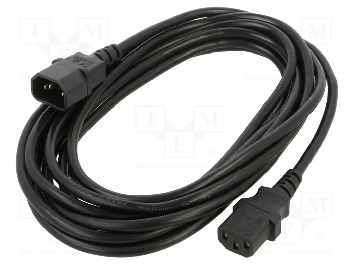 GEMBIRD Cable de alimentación H05VV-F 3x1mm2 IEC C13 a IEC C14 5m GEMBIRD Cable de alimentación H05VV-F 3x1mm2 IEC C13 a IEC C14 5m