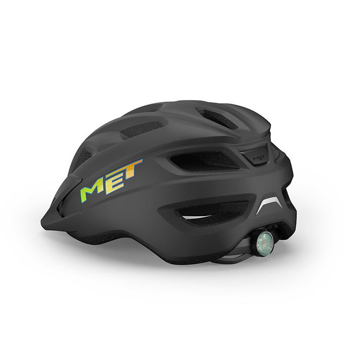 MET Crackerjack Casco Niños Unisex 52-57 cm con Visera Desmontable y Luz LED Integrada MET Crackerjack Casco Niños Unisex 52-57 cm con Visera Desmontable y Luz LED Integrada