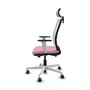 PIQUERAS Y CRESPO Silla de oficina Haches Rosa y Blanco