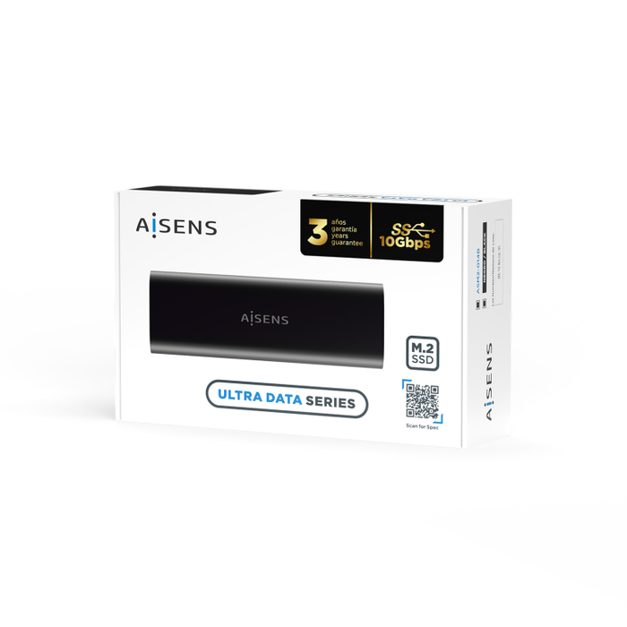 Aisens Caja Externa M.2 ASM2-014B SATA/NVMe USB 3.2 Gen 2 Negro