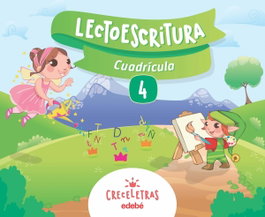 EDEBE, Cuaderno Lectoescritura 4 Cuadrícula Montessori - VV.AA.