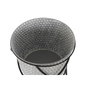 DKD Home Decor Set de 2 Maceteros de Metal y Hierro Gris 37x37x82 cm