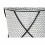 DKD Home Decor Set de 2 Maceteros de Metal y Hierro Gris 37x37x82 cm