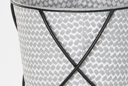 DKD Home Decor Macetero Urban Gris Negro Metal Hierro Set de 2 Piezas 37 x 37 x 82 cm