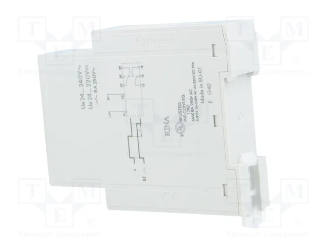 FINDER Relé de tiempo Serie 83, DPDT, 24-240V AC/DC FINDER Relé de tiempo Serie 83, DPDT, 24-240V AC/DC