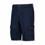 MARCA Bermuda stretch azul marino con ribetes en rojo, talla 48