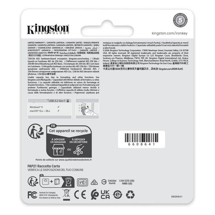 Kingston Memory Drive Flash USB 3.2 128GB Iklp50g2/128gb