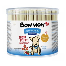 Bowwow Sticks Carne Ahumada 55un, Glucosamina, Condroitina, Ácido Hialurónico, Rosa Mosqueta, Arándanos