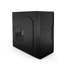 Coolbox Caja Torre M550C microATX USB 3.0 y USB-C Frontal con Fuente de Alimentación BASIC 500 Incluida, Color Negro