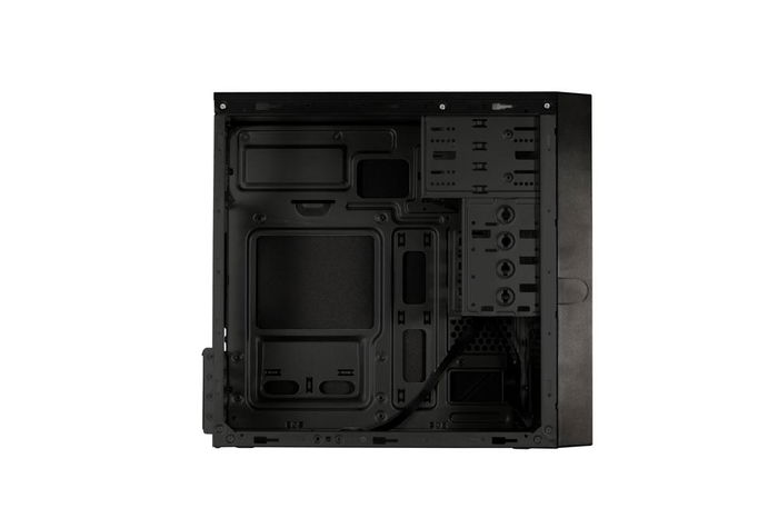 Coolbox Caja Torre M550C microATX USB 3.0 y USB-C Frontal con Fuente de Alimentación BASIC 500 Incluida, Color Negro