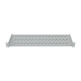LogiLink Fachboden 19 pulgadas 2HE gris, 250 mm de profundidad, 25 kg máx. Upgrade de rack.