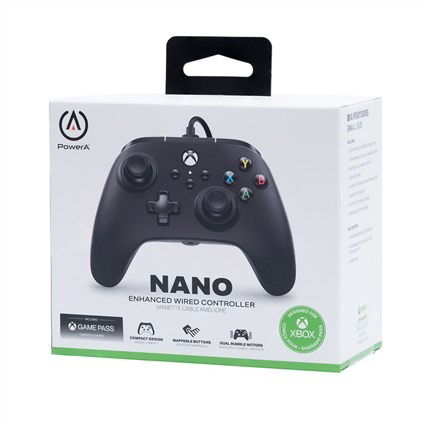 Power A XBGP0024-01 Mando con Cable Nano Enhanced para Xbox Series X|S Negro