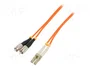 QOLTEC Cable de conexión de fibra óptica OM2 FC/UPC a LC/UPC 1m