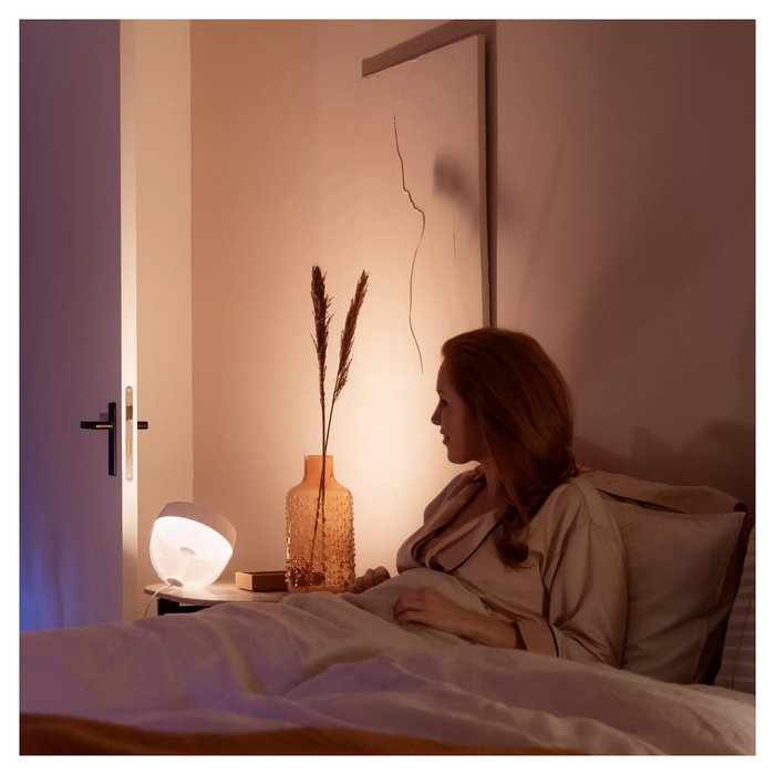 Philips Hue White & Color Ambiance Iris Lámpara de Mesa Inteligente Negro, Bluetooth/Zigbee, Luz Blanca y de Color 570lm, Compatible con Alexa, Google Assistant y Apple HomeKit