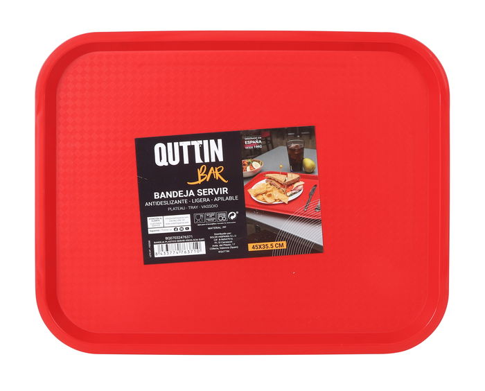 My Bar Bandeja para Servir de Plástico 45.5 x 35.6 cm Surtida (24 Unidades)