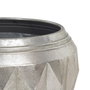 Macetero Plata Metal Decoración 37,50 X 37,50 X 25,50 cm