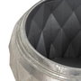 Macetero Plata Metal Decoración 37,50 X 37,50 X 25,50 cm