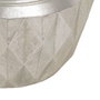 Ixia Macetero de Decoración Plata de Metal 37,50 x 37,50 x 25,50 cm