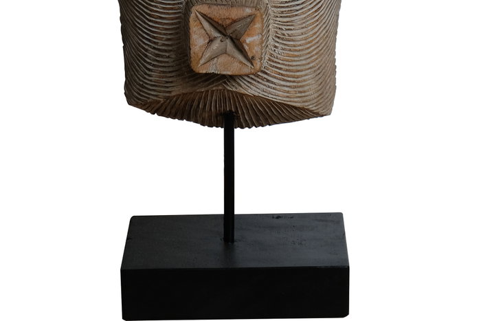 DKD Home Decor Figura Suar y Hierro Máscara Tribal DKD Home Decor Figura Suar y Hierro Máscara Tribal