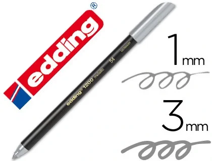 Edding Rotulador 1200 Plata Set de 10 Edding Rotulador 1200 Plata Set de 10