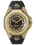 Timex TW2V86500 con caja dorada y correa negra