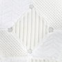 Home Deco Factory Silla Butaca Patchwork Blanca Tapizado Natural, Estructura de PP y Patas de Haya, Soporta 110 kg, 64x59.5x85.4 cm