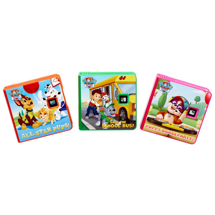 LITTLE TIKES Story Dream Machine - Máquina de Cuentos Patrulla Canina Paw Patrol en Español con 3 Cartuchos, Efectos de Luz y Sonido