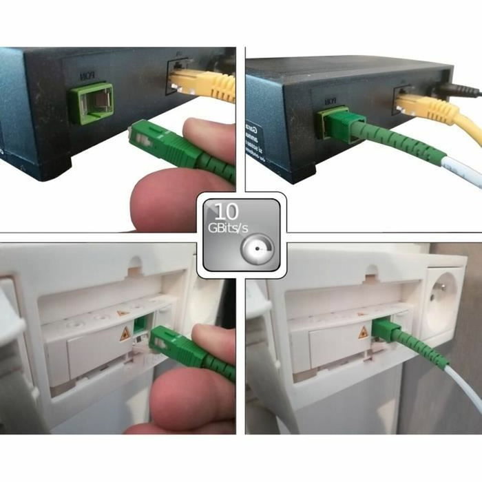 Lineaire Cable de fibra óptica para Livebox, SFR box y Bbox 15m