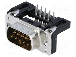 HARTING Conector D-Sub de 9 pines macho THT