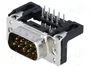 HARTING Conector D-Sub de 9 pines macho THT