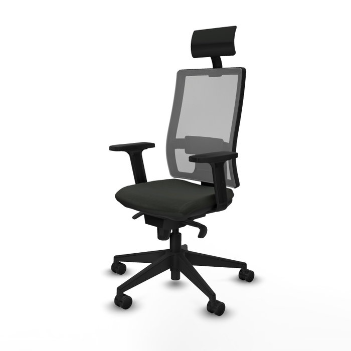 PIQUERAS Y CRESPO Silla de oficina Horna con mecanismo Sincro, Negro/Gris