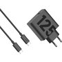 Motorola TurboPower 125W GaNFast Cargador de Pared Dual USB-C Negro